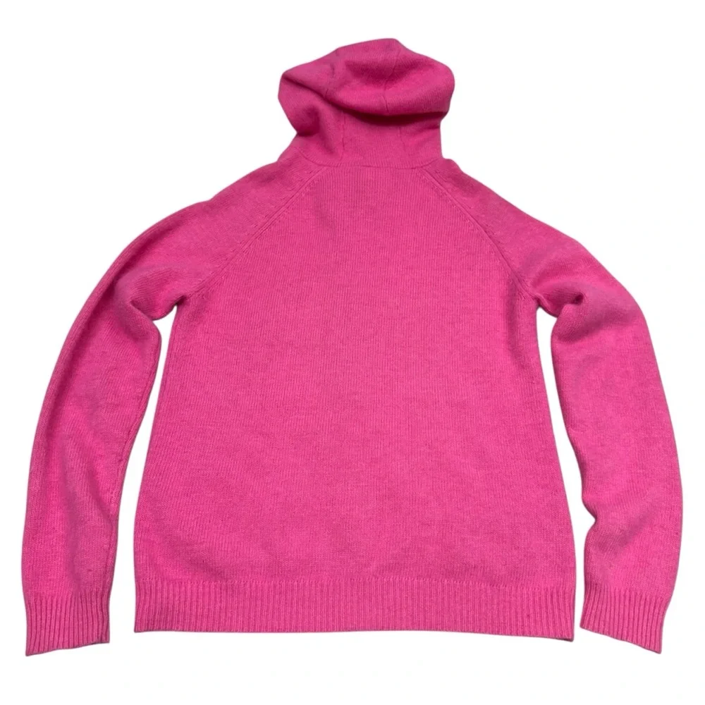 Isaac Mizrahi For Target Angora Wool Hoodie Women’s M Pink Full Zip Up Cardigan - Picture 7 of 10